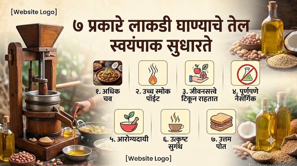 लाकडी घाण्यावर काढलेले तेल स्वयंपाक कसे सुधारते? Top 7 फायदे